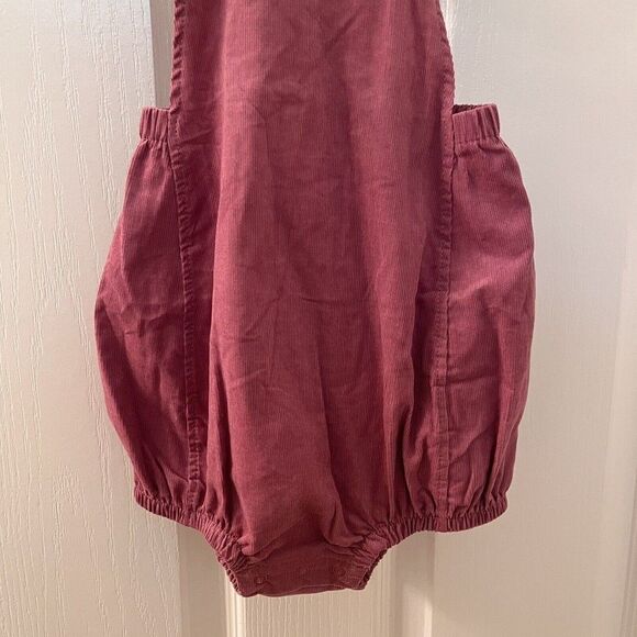 Angel Dear Dusty Orchid Corduroy Ruffle Romper Girls Size 18-24 Months NWT - Picture 3 of 12